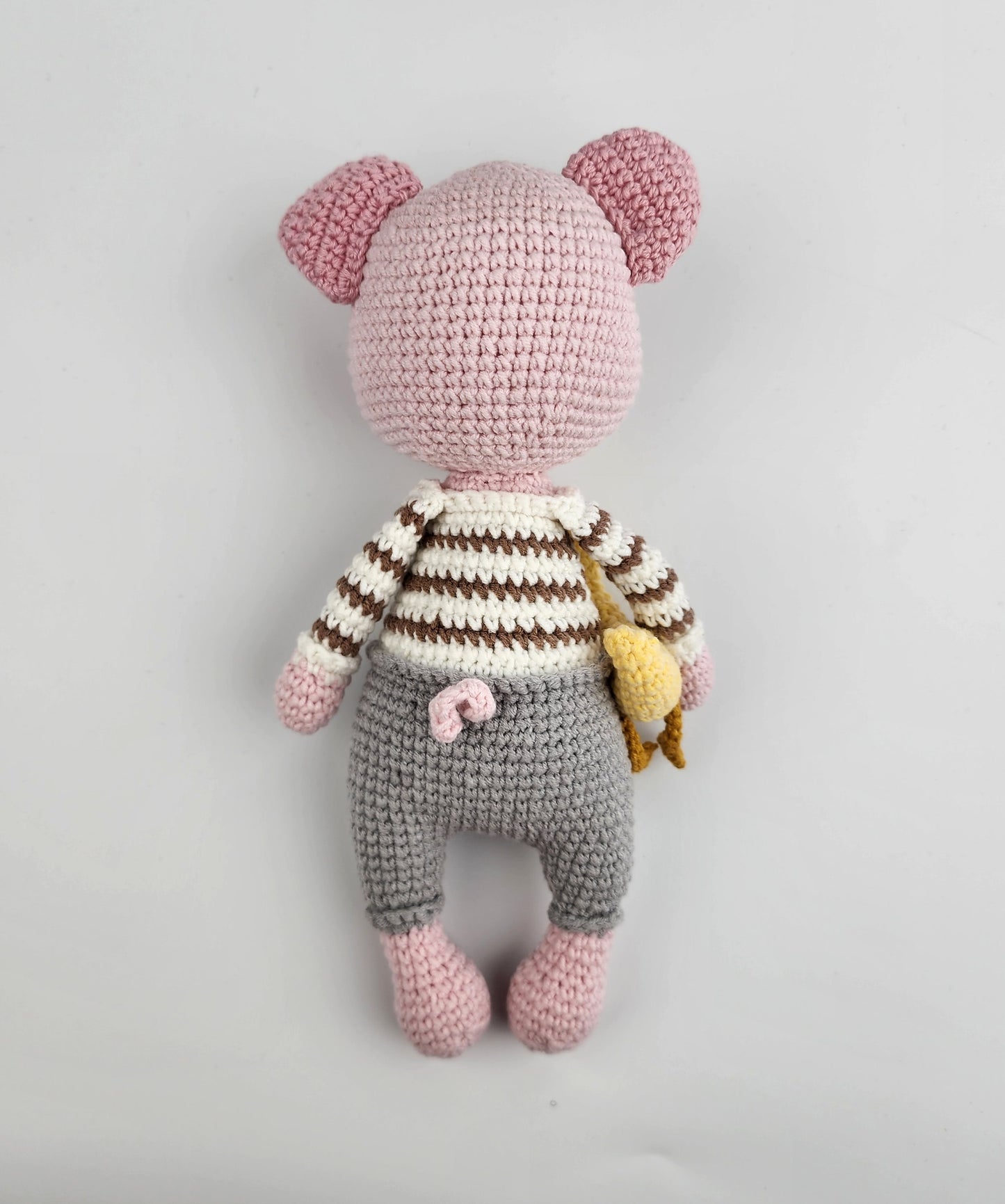 Peter the Pig - Handmade Crochet Soft Toy - Ready to Ship