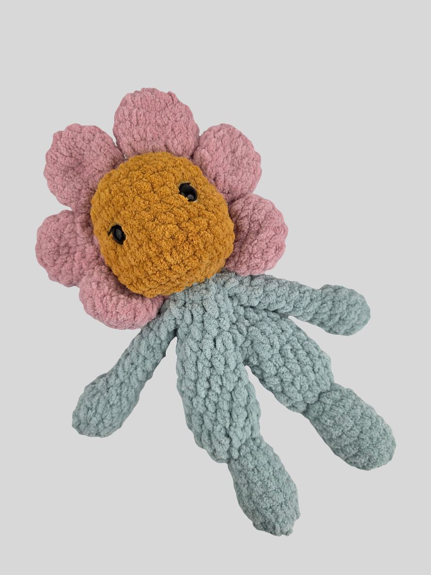 Flower Baby Doll - Handmade Crochet Soft Toy - Ready to Ship