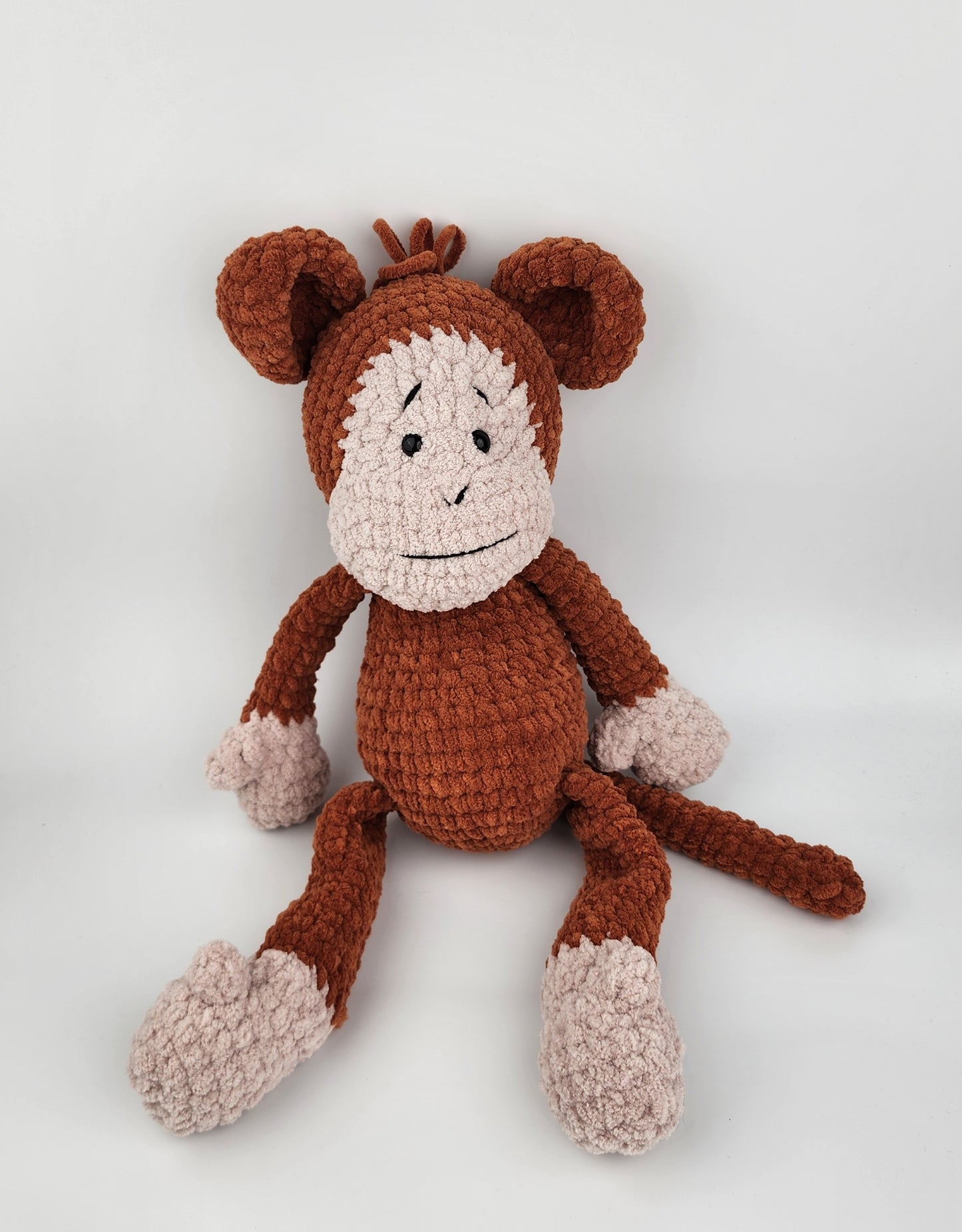 NEW - Mocha the Monkey - Handmade Crochet Soft Toy - Ready to Ship