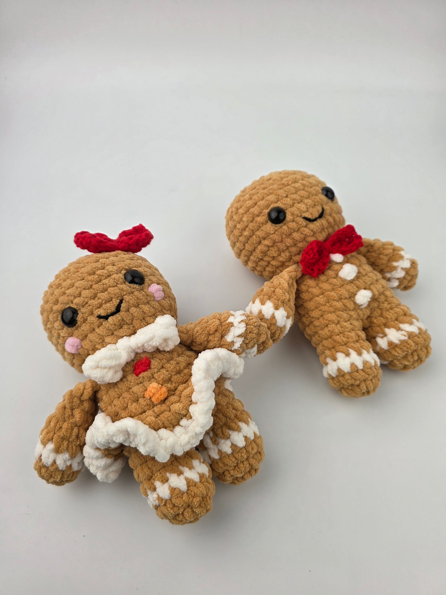 Gingerbread Girl - Handmade crochet soft toy