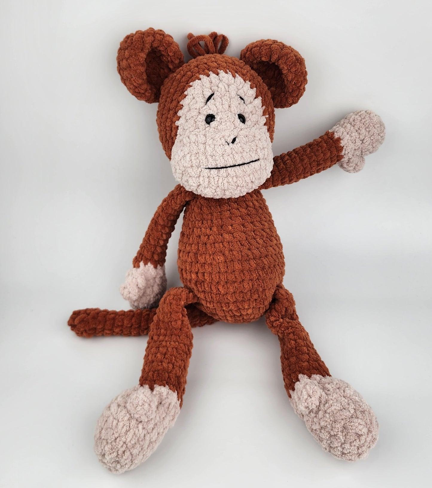 NEW - Mocha the Monkey - Handmade Crochet Soft Toy - Ready to Ship