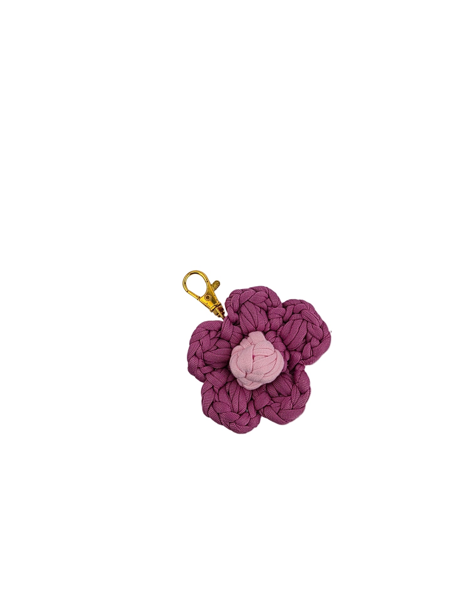 Handmade Crochet Flower Keyring
