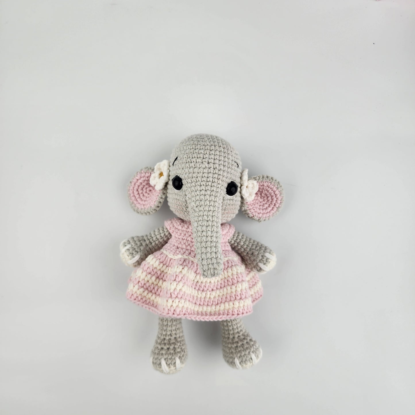 Daisy the Elephant- Handmade Crochet Soft Toy -Ready to ship