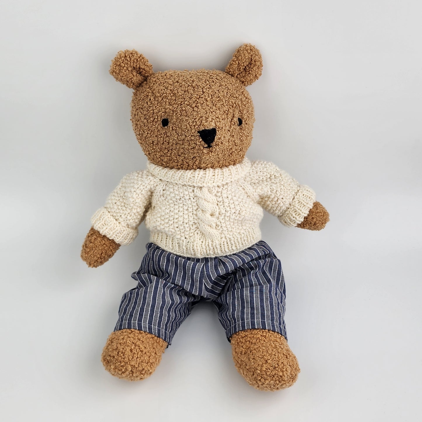 Cuddles the Bear - Handmade Boucle Teddy Bear - Ready to Ship