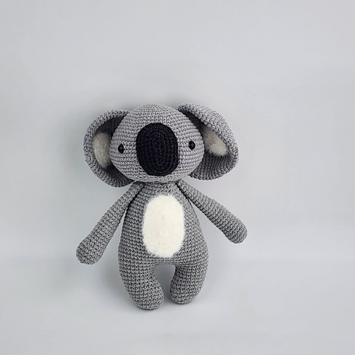 'Cuddles' Koala Bear - Pink Scalf Handmade Crochet Soft Toy
