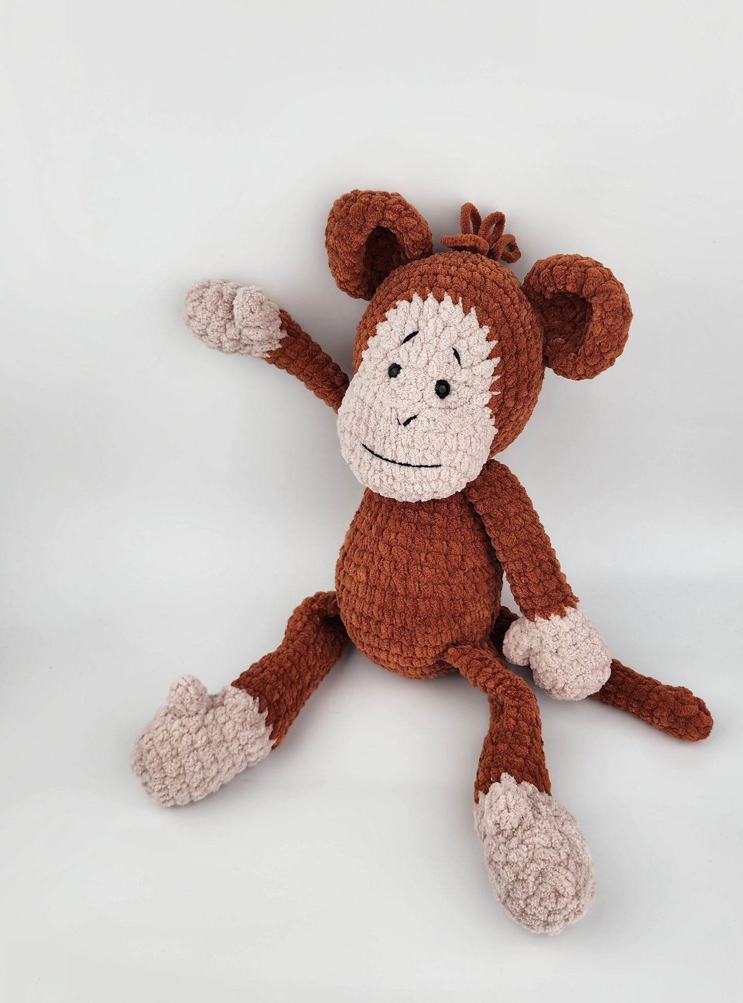 NEW - Mocha the Monkey - Handmade Crochet Soft Toy - Ready to Ship