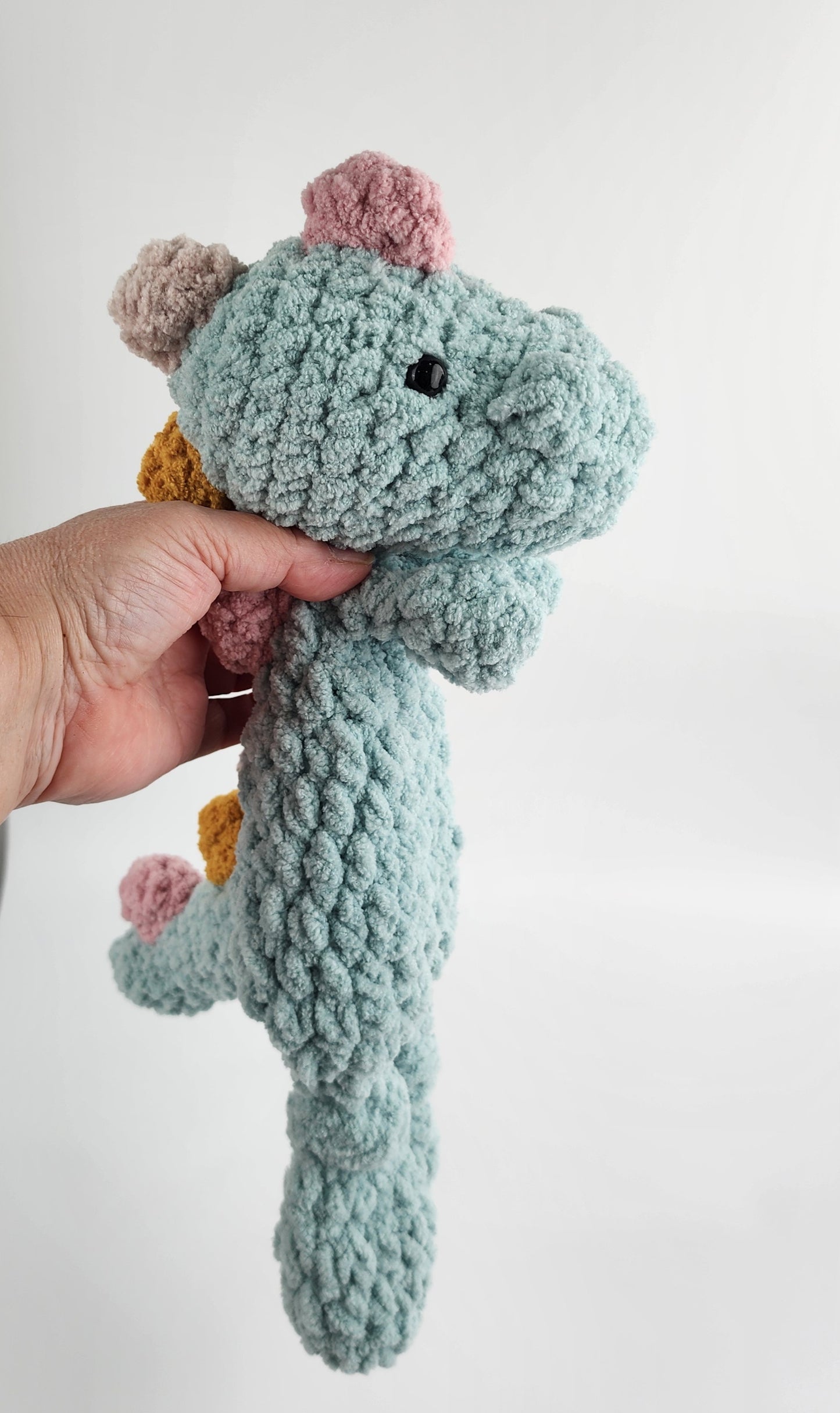 Dinosaur Snuggler - Blue - Ready to Ship