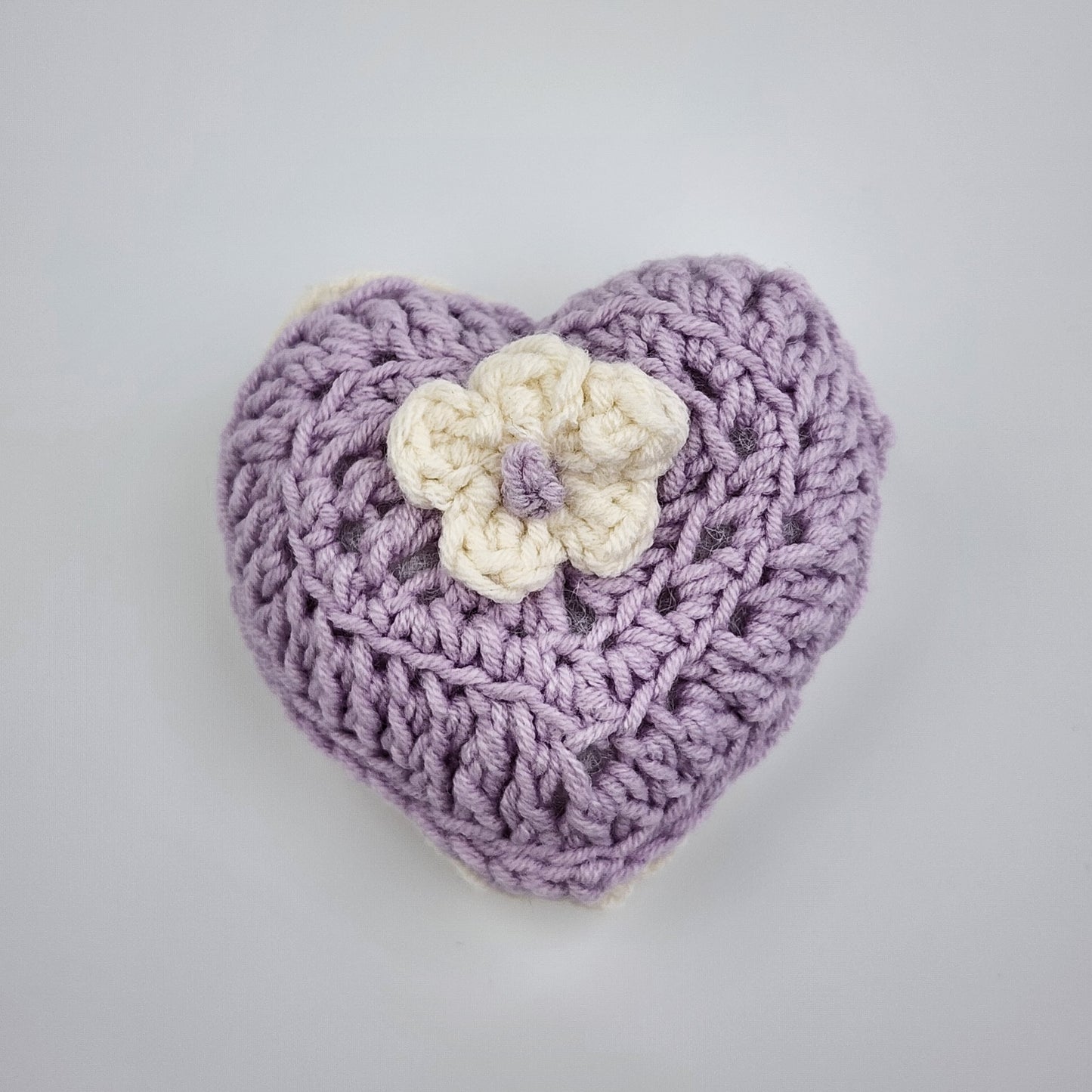 Handmade Crochet Mini Doll Heart Cushion