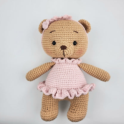 Pre-Order - Handmade Crochet Ballerina Teddy Bear Soft toy