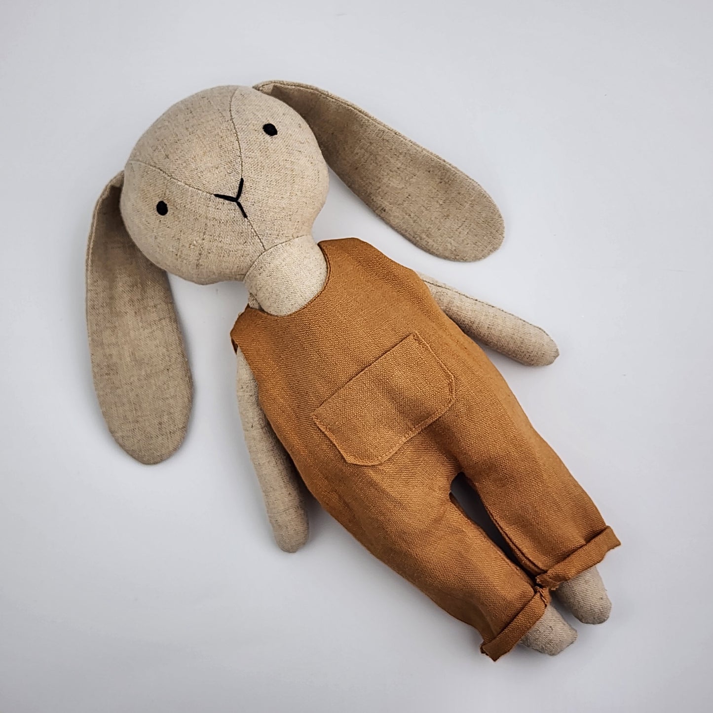 Cool Bunny - Handmade Linen Soft Toy