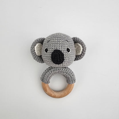 Handmade Crochet Koala Teething Rattle - Pre-Order