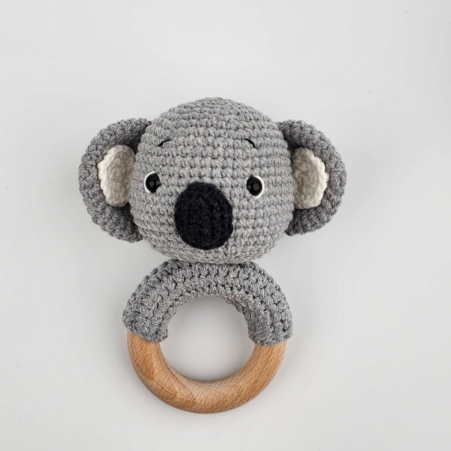 Handmade Crochet Koala Teething Rattle - Pre-Order