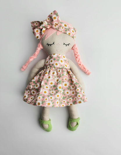 'Sally' - 27cm Handmade Cloth Doll