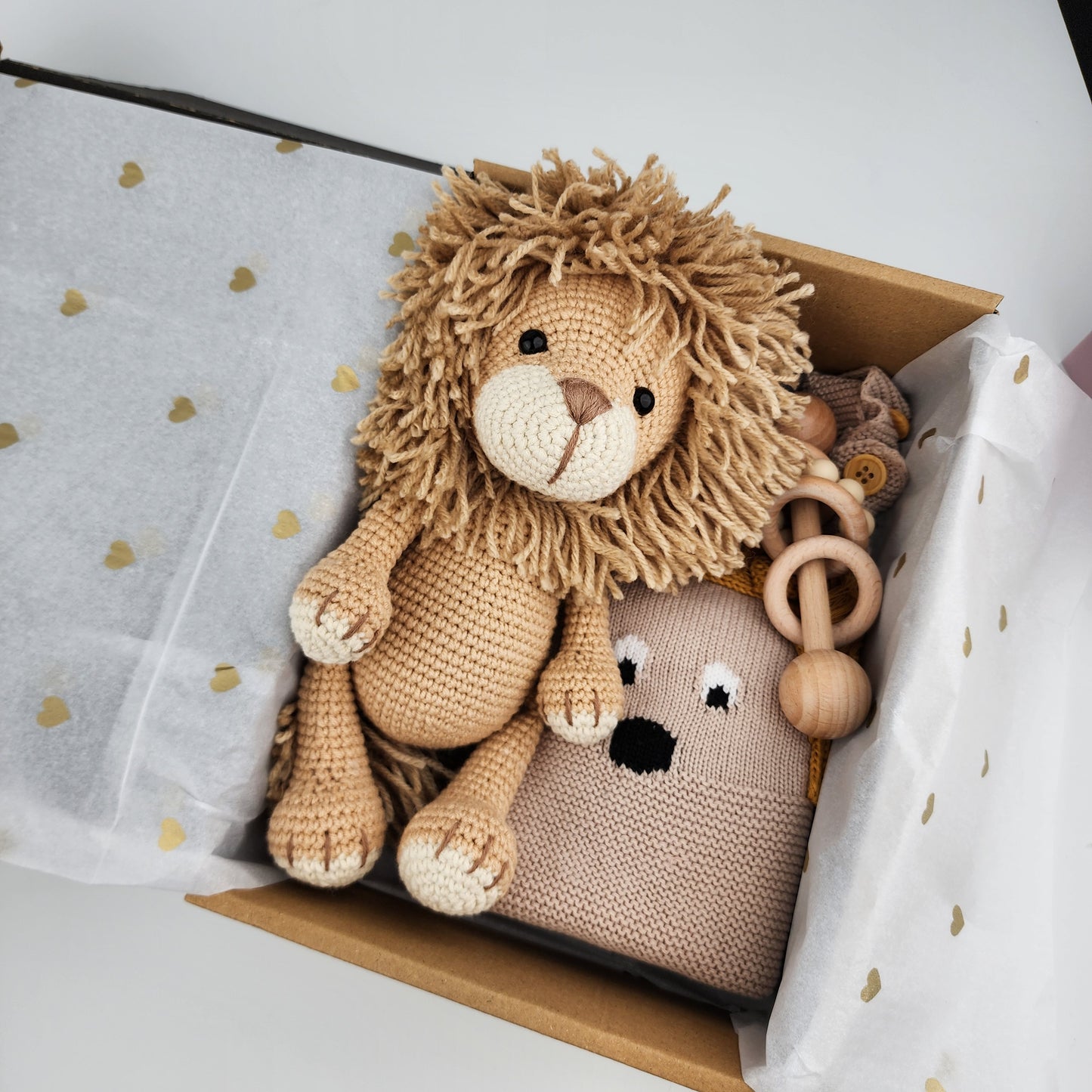 Made to Order -Leo the Lion Baby Gift Box Hamper