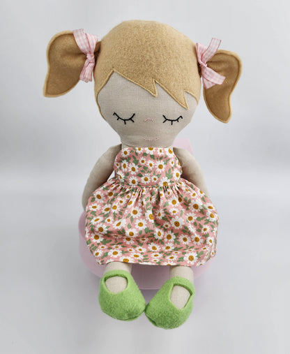 'Sarah ' Large 36cm Handmade Cloth Doll