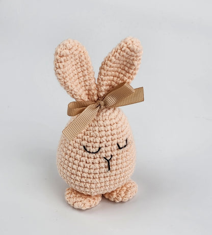 Sleeping Easter Bunny - Handmade Crochet Soft Toy