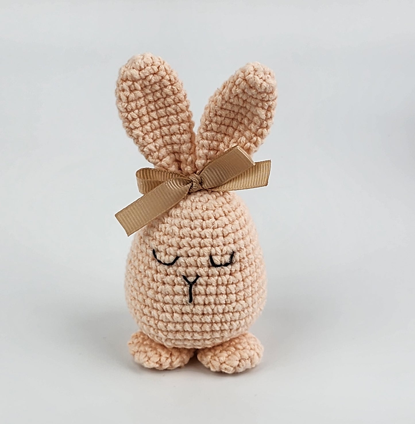 Sleeping Easter Bunny - Handmade Crochet Soft Toy