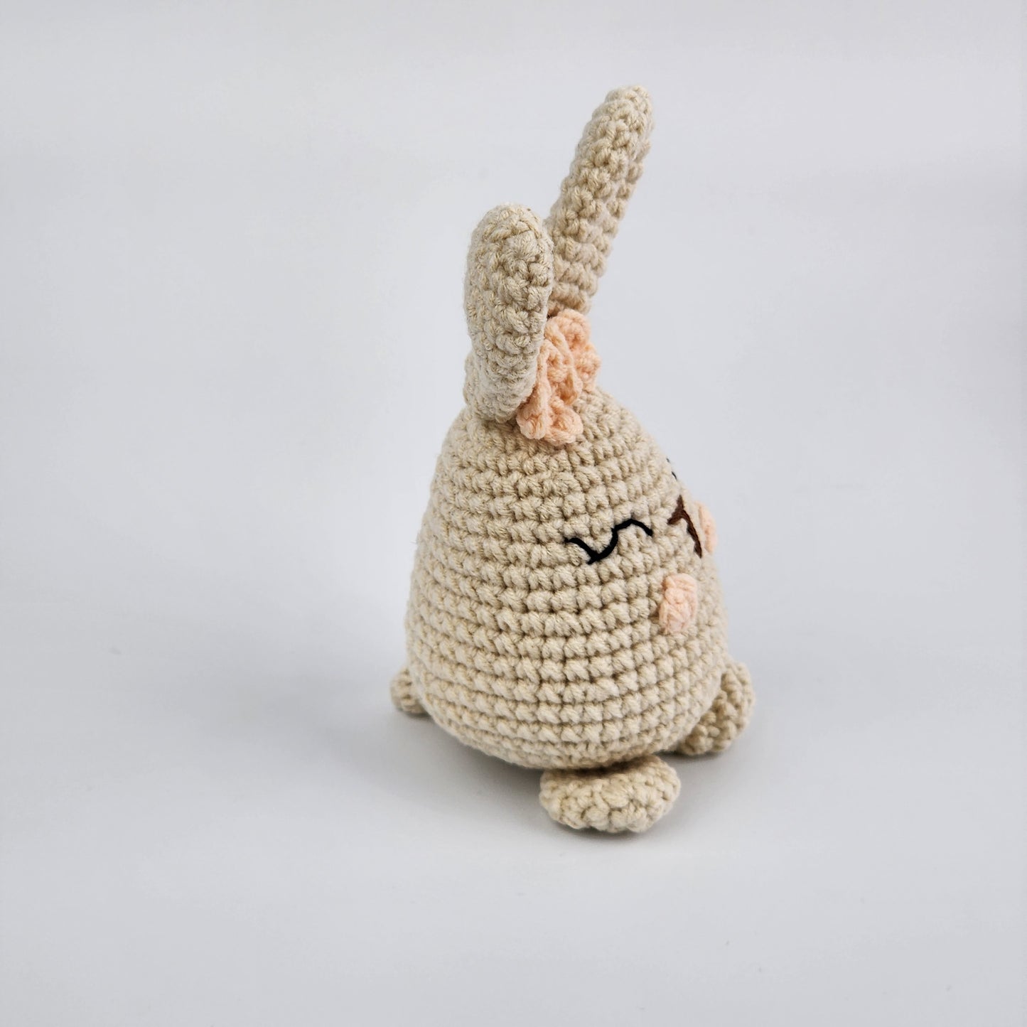 Sleeping Easter Bunny - Handmade Crochet Soft Toy