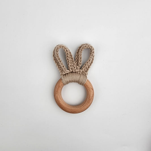 Bunny Ears Teether - Beige