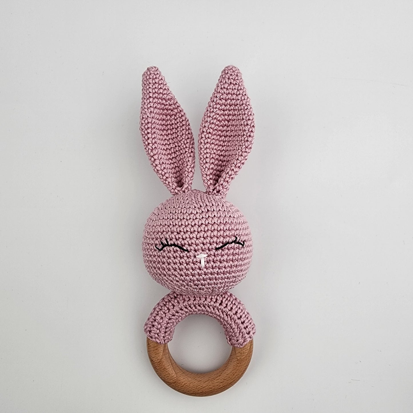 Bunny Baby Rattle - Pink