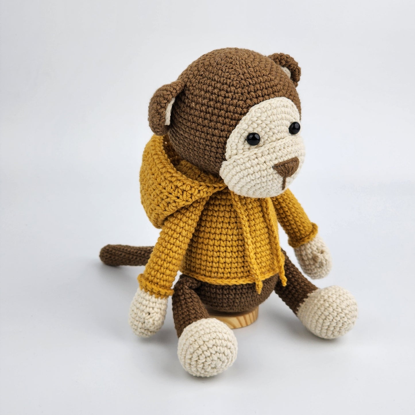 Pre-Order - Bobo the Monkey - Handmade Crochet Soft Toy