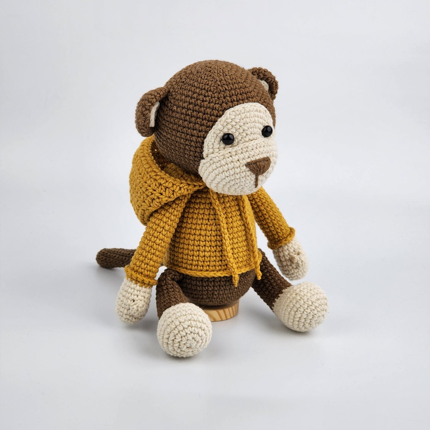 Pre-Order - Bobo the Monkey - Handmade Crochet Soft Toy