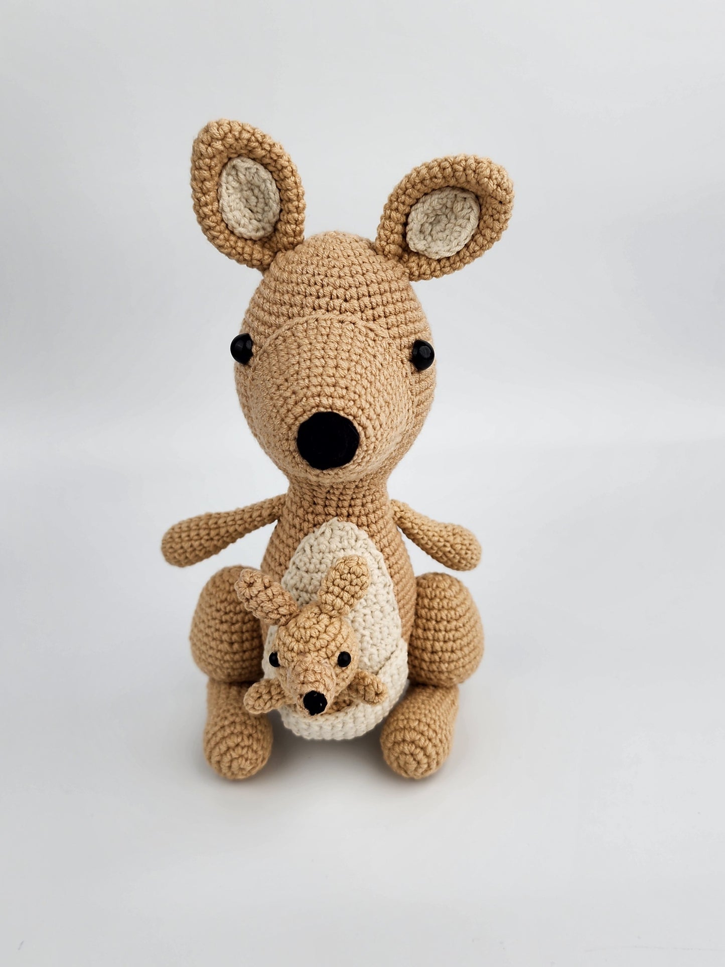 Pre-Order - Kangaroo - Handmade Crochet Soft Toy