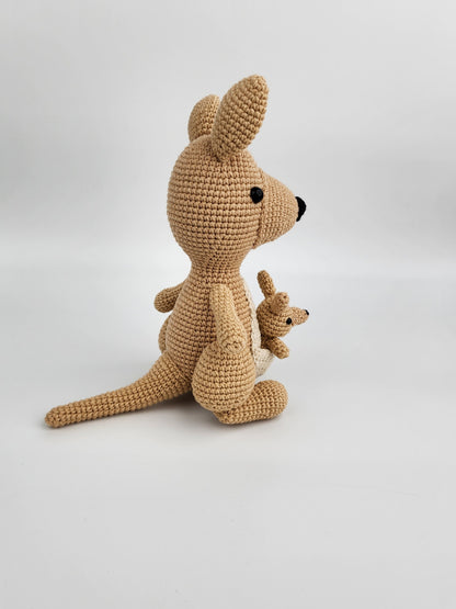 Pre-Order - Kangaroo - Handmade Crochet Soft Toy