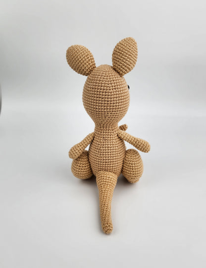 Pre-Order - Kangaroo - Handmade Crochet Soft Toy