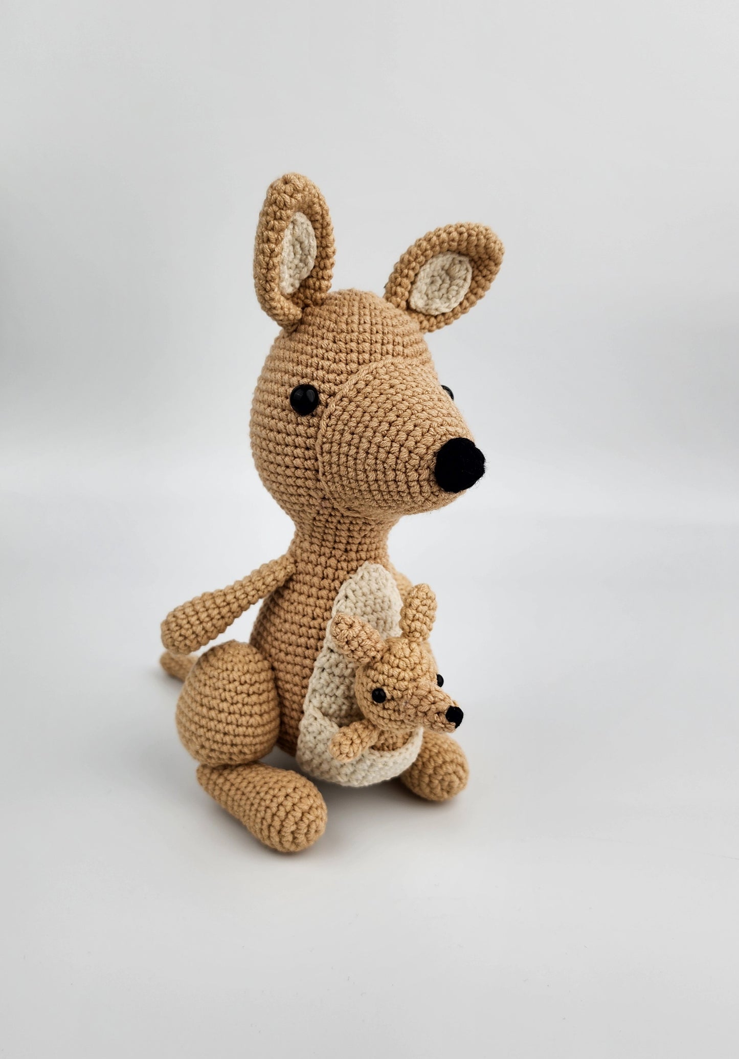 Pre-Order - Kangaroo - Handmade Crochet Soft Toy