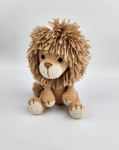 Pre-Order - Leo the Lion - Handmade Amigurumi Crochet Soft Toy