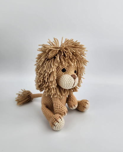 Pre-Order - Leo the Lion - Handmade Amigurumi Crochet Soft Toy