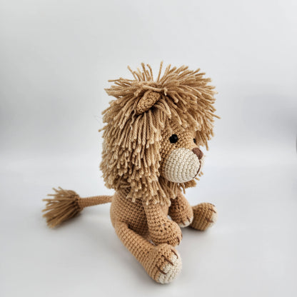 Pre-Order - Leo the Lion - Handmade Amigurumi Crochet Soft Toy