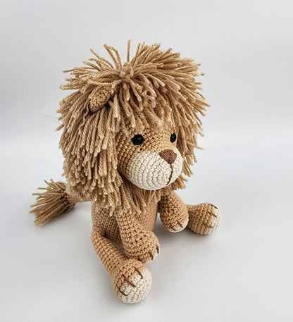 Pre-Order - Leo the Lion - Handmade Amigurumi Crochet Soft Toy