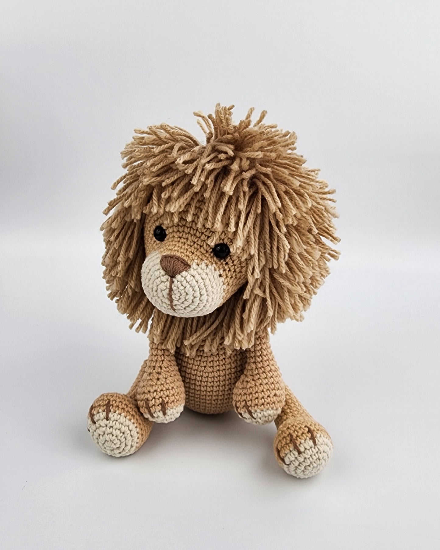 Pre-Order - Leo the Lion - Handmade Amigurumi Crochet Soft Toy