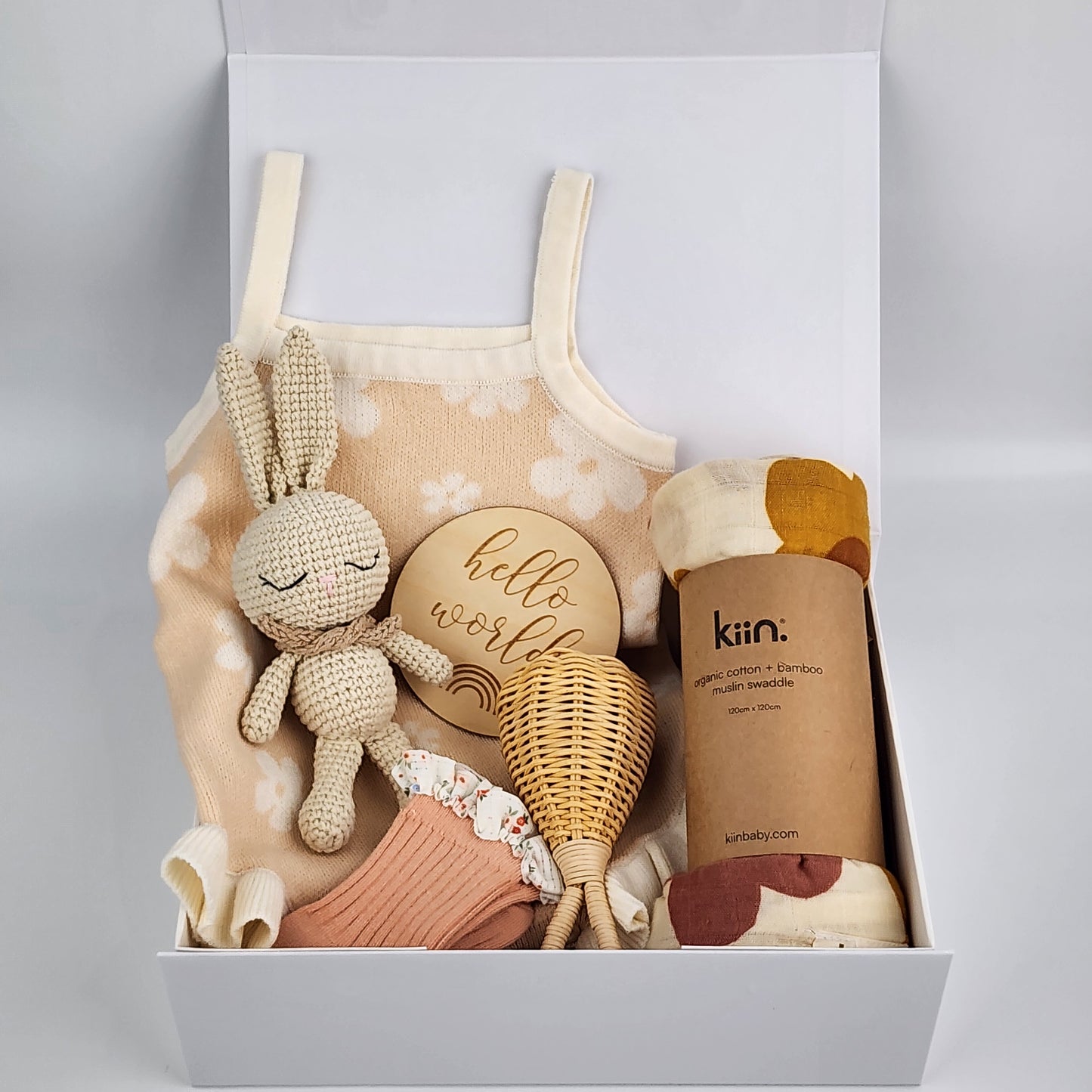 Hello World Baby Gift Box Hamper - Ready to ship