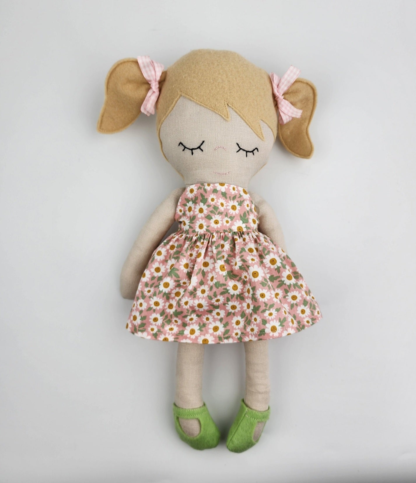 BUNDLE 'Cynthia'- Large 36cm Handmade Cloth Doll + one extra dress and shoes