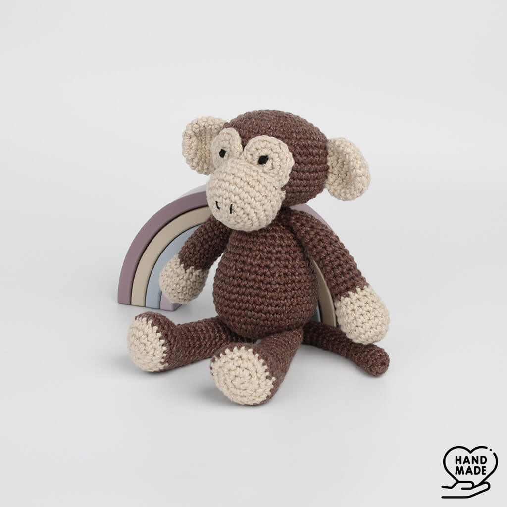 handmade crochet monkey soft toy