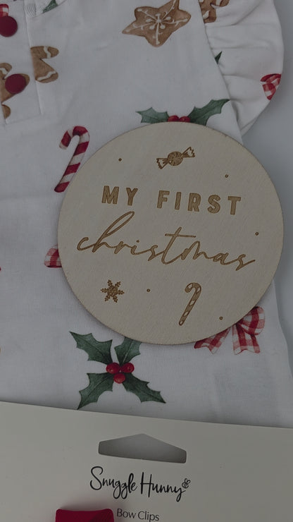 Baby's First Christmas - Gingerbread Girl Gift Box Hamper - Ready to Ship