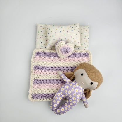 BUNDLE - Mini Baby Doll 'Hazel' and bedding