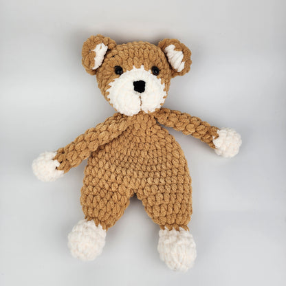 NEW - Plush Snuggler Bear - Handmade Crochet Comforter