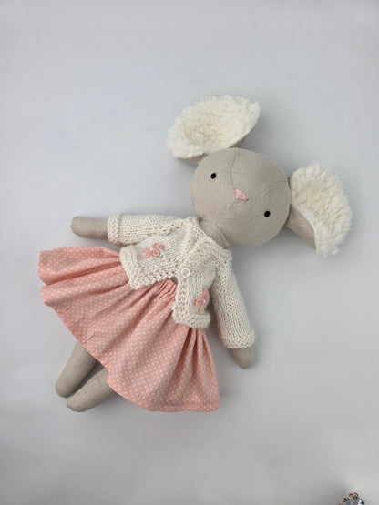 Fluffy Handmade Cloth Mouse Doll