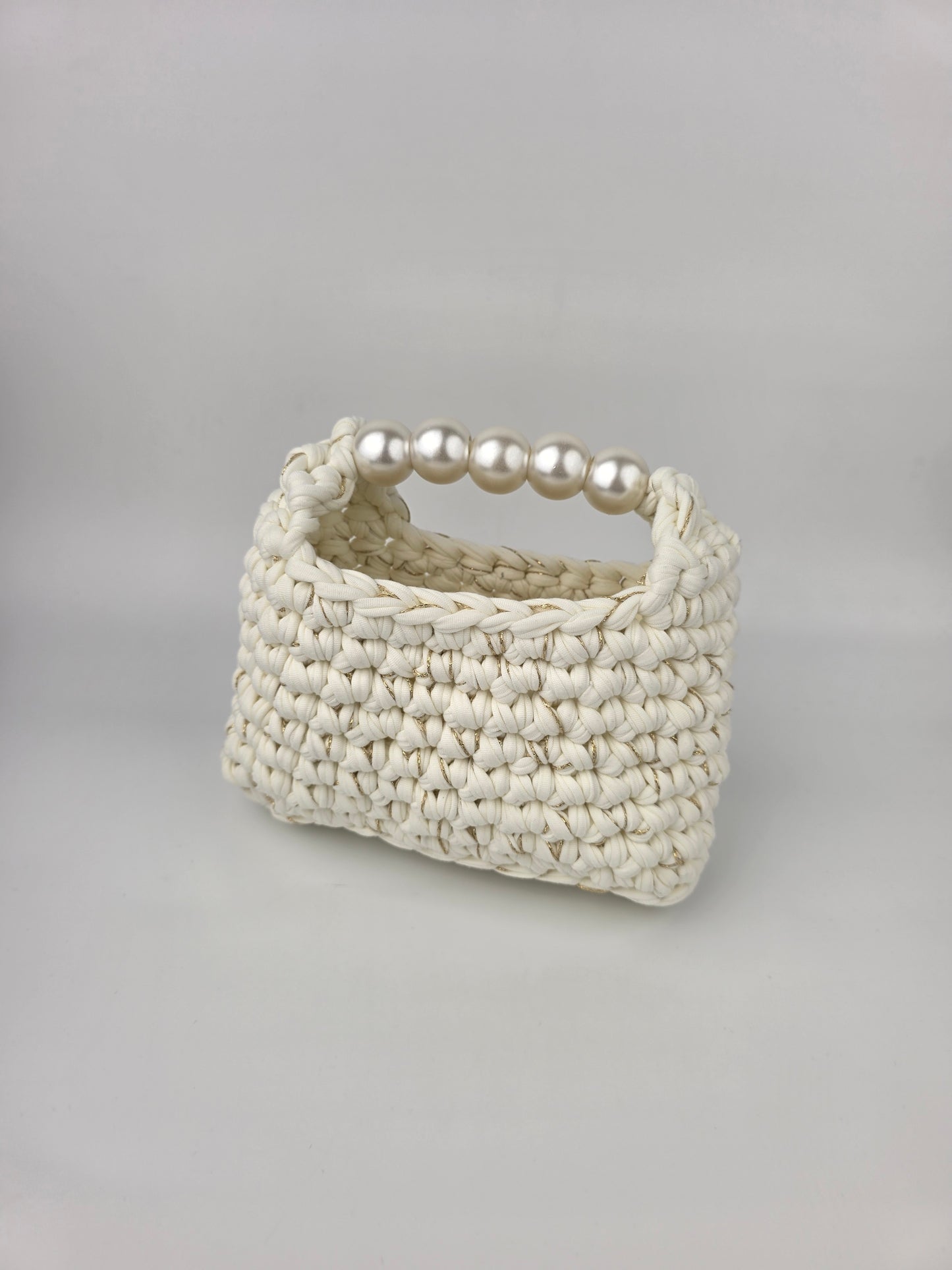 New Pearly White Crochet Bag