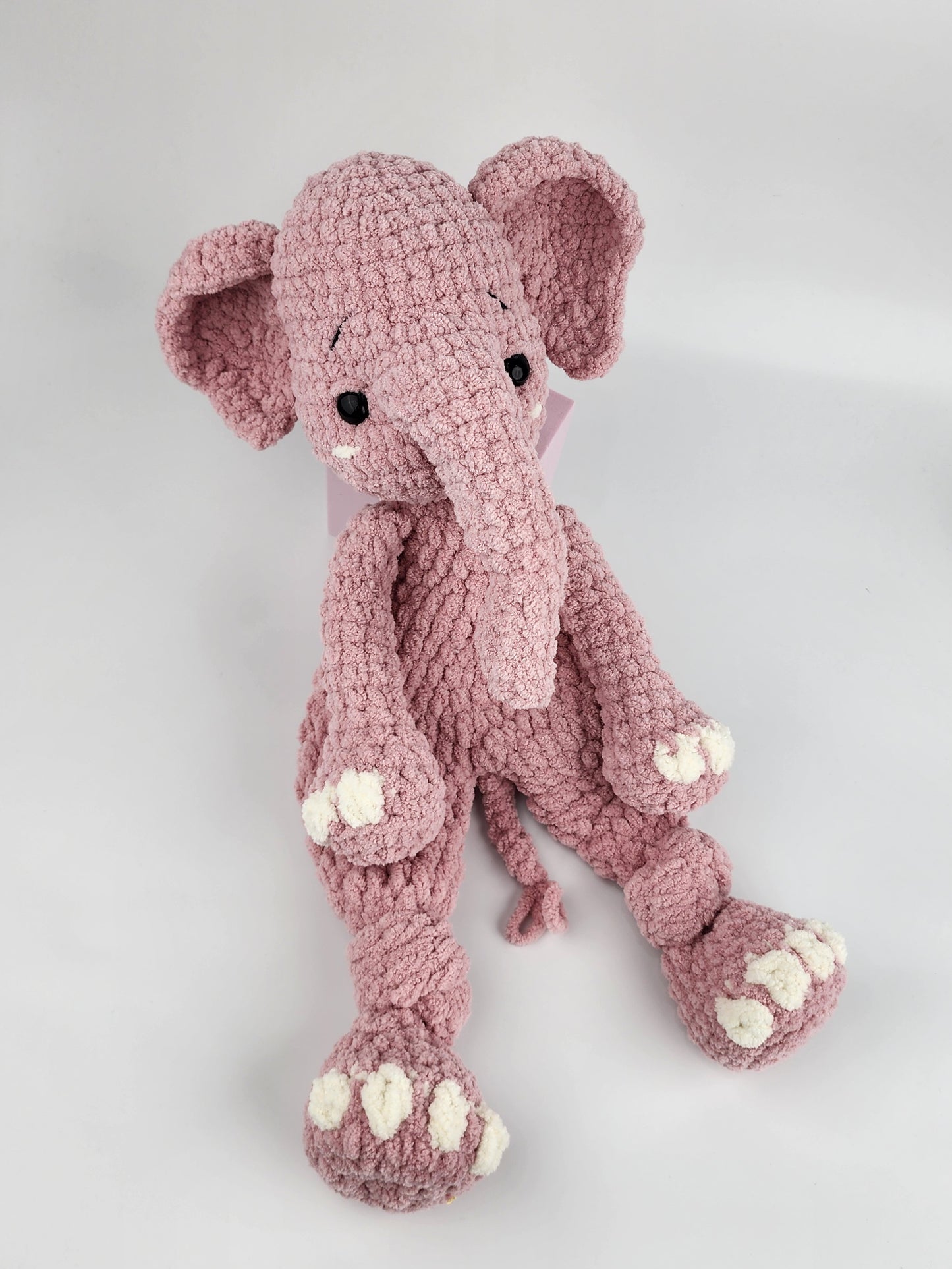 Ellie the Elephant Snuggler - Handmade - Ready to Ship