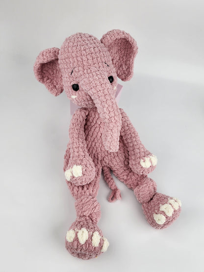 Ellie the Elephant Snuggler - Handmade - Ready to Ship