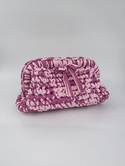 'Cherry' Crochet Clutch Handbag - Ready to Ship - Reduced to clear