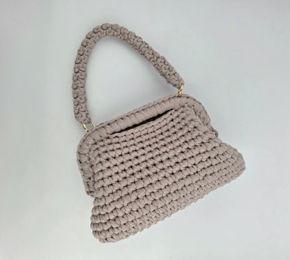 'Natasha' Handmade Crochet Clutch Handbag - Ready to Ship