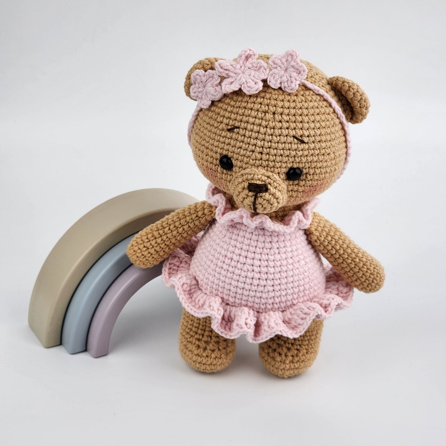 Pre-Order- Ballerina Teddy and Rattle Gift Box - Handmade Soft Toys