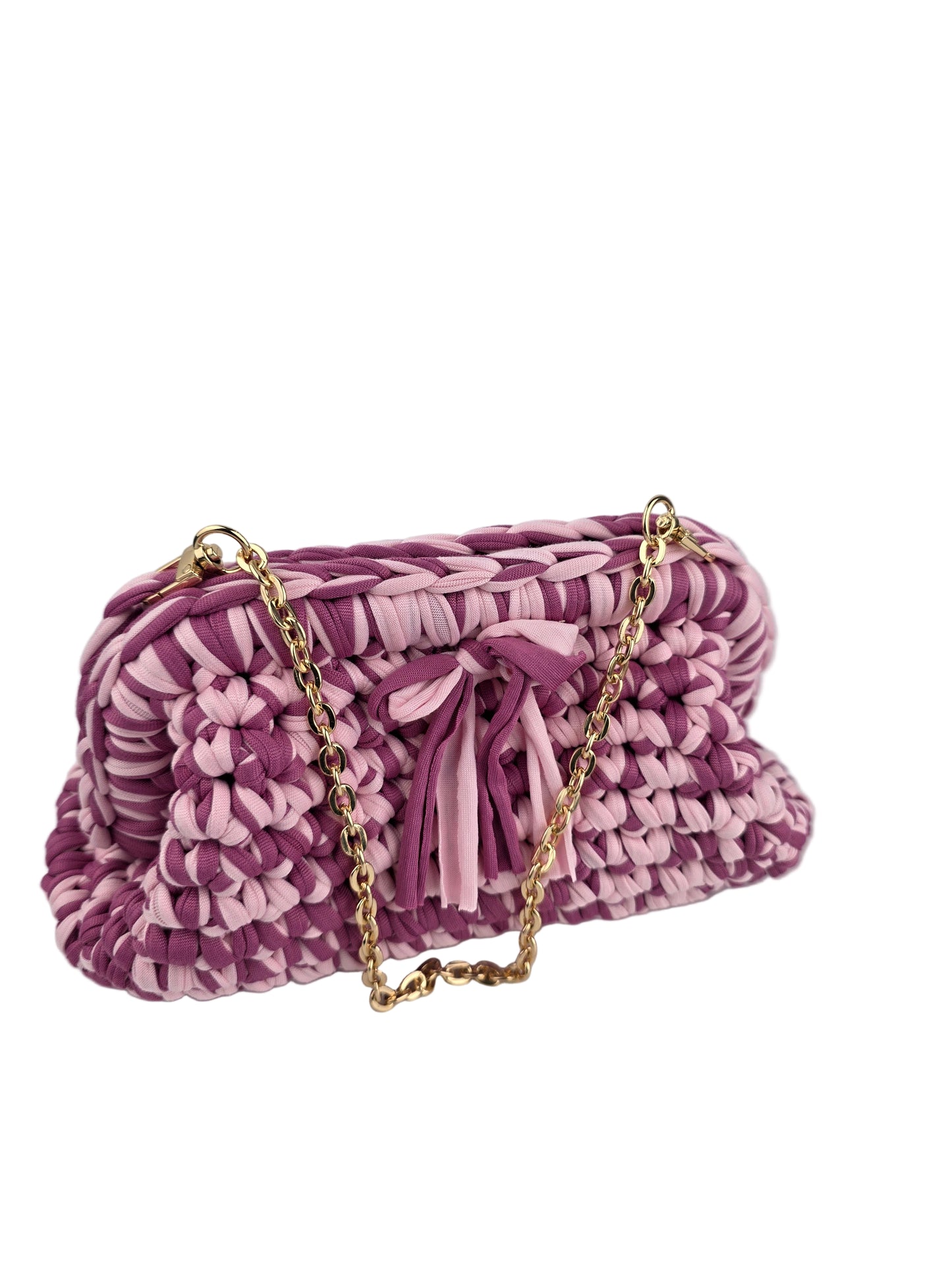 'Cherry' Crochet Clutch Handbag - Ready to Ship