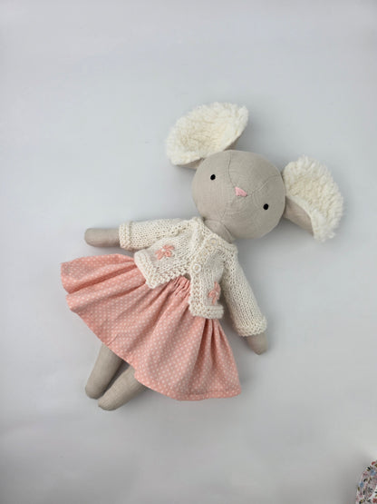 Fluffy Handmade Cloth Mouse Doll